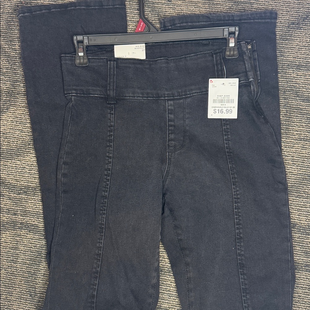 Forever 21 Black Flare High-Rise Jeans